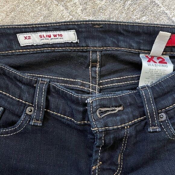 Vintage Express X2 Slim W10 Jean Low Rise Straight Leg - Picture 11 of 12